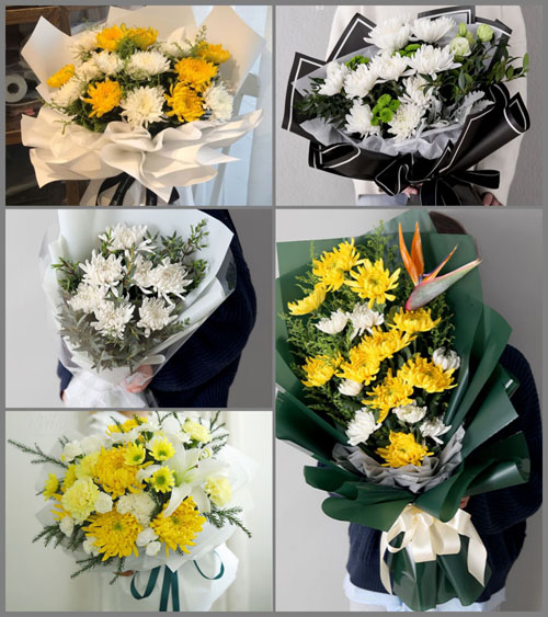 广东河源市和平县林寨镇白事花束代送